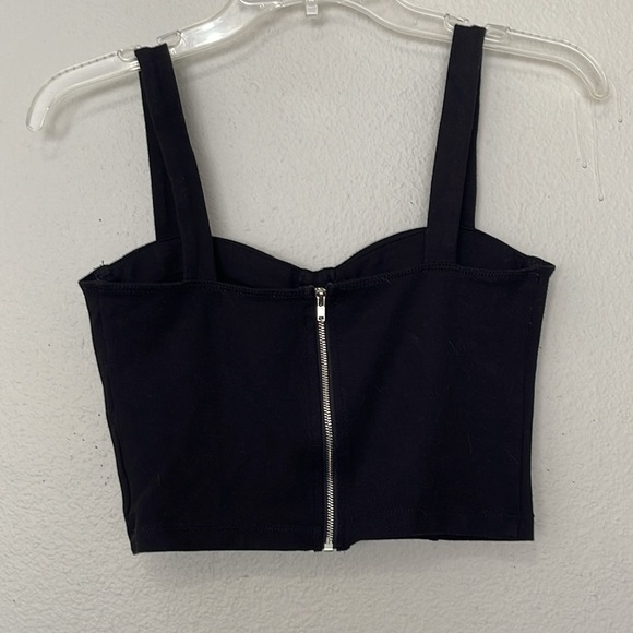 SHINESTAR BLACK CORSET TANK TOP - Picture 8 of 12